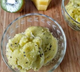 Kiwi Pineapple Sorbet (only 4 Ingredients!)