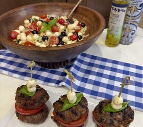 red white blue orzo salad