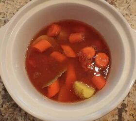 slow cooker vegan cholent, vegan cholent ingredients in slow cooker