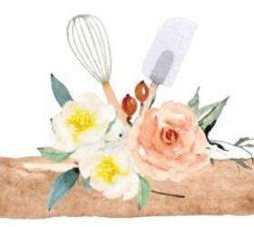 easy lemon shortbread cookies, Rolling pin graphic with flowers