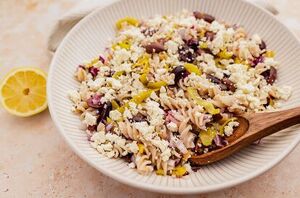 With your pasta of choice, a fantastic Greek salad dressing, and a few basic ingredients, you can easily recreate an amazing pasta salad