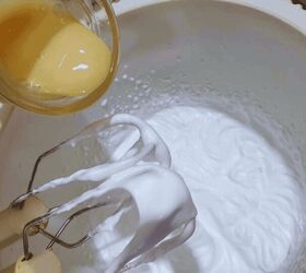 easy 3 ingredient coconut ice cream, Pour condensed milk in the whipped cream in a cold bowl