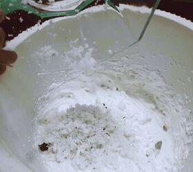 easy 3 ingredient coconut ice cream, Fold in the grated coconut