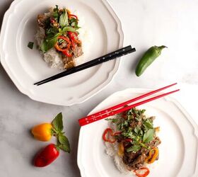 spicy beef with basil