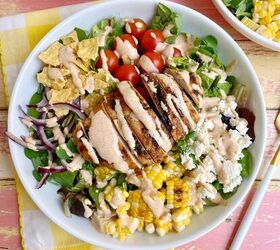 Grilled Chicken Salad With Elote Dressing