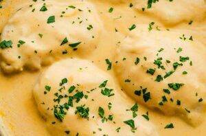 "The chicken was tender and delicious. The sauce was incredible!" - June