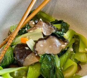 bok choy mushroom stir fry