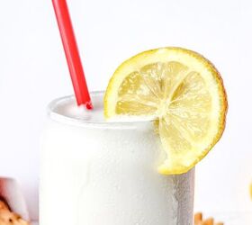 This rich & creamy 5-minute copycat Chick-Fil-A frosted lemonade is the perfect way to quench your thirst