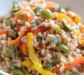 Roasted Bell Pepper with Italina farro Salad