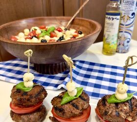 Easy Caprese Burgers