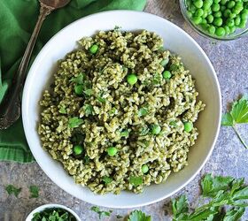 easy green rice, Easy and healthy green rice recipe