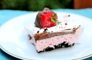 She calls this a "strawberry lush", but her family calls it "the best dessert EVER"