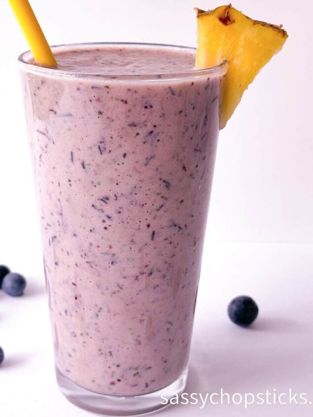 delicious asian style pork chops perfect anytime, blueberry pineapple smoothie 1