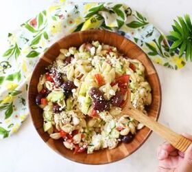 This crowd-pleasing pasta salad will save you time in the kitchen but not the flavor department