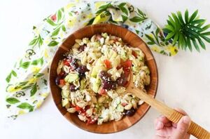 This crowd-pleasing pasta salad will save you time in the kitchen but not the flavor department