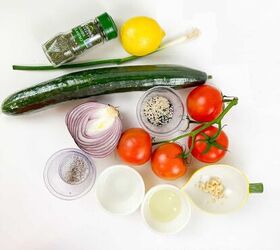 asian cucumber tomato salad easy and refreshing, ingredients