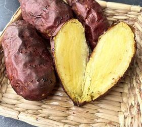 japanese sweet potato air fryer easy and sweet, Japanese sweet potatoes close