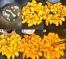 pumpkin stir fry recipe simple and tasty, steps