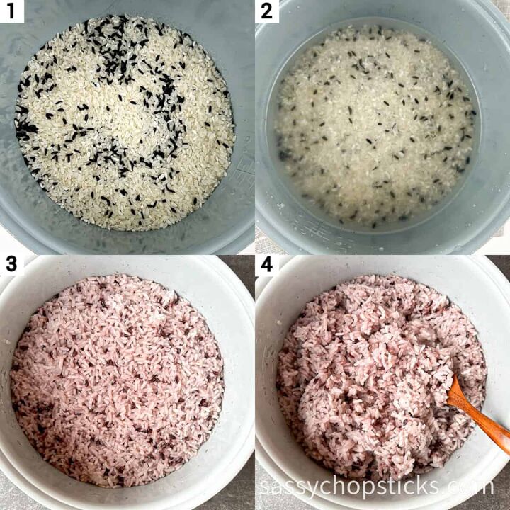 Korean Purple Rice Recipe (Easy Rice Cooker Version) | Foodtalk
