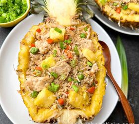 pineapple chicken fried rice easy homemade recipe, pineapple chicken fried rice 6