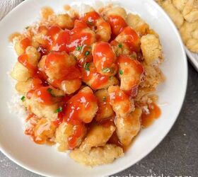 delicious air fryer sweet and sour chicken recipe, air fryer sweet and sour chicken 6