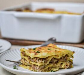 Mushroom and Sausage Forest Lasagna