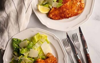 Parmesan Crusted Chicken With Caesar Salad