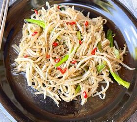 stir fry mung bean sprouts recipe vegan friendly, stir fry mung bean sprouts 2
