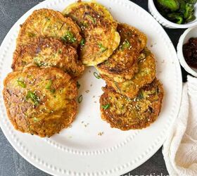 homemade chinese zucchini pancakes recipe, zucchini pancakes 1