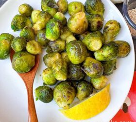 air fryer frozen brussel sprouts the easiest recipe, cooked frozen Brussel sprouts 3