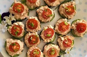 This simple cucumber appetizer is one of our all-time favorite recipes