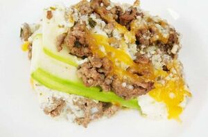 The whole family will love this no-noodle, meat lasagna