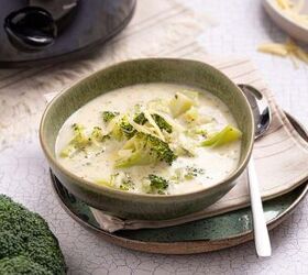 This creamy crockpot broccoli cheese soup uses simple ingredients and is packed with loads of flavor