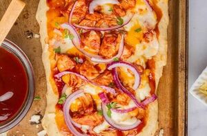 With minimal prep and maximum flavor, this chicken flatbread is the perfect weeknight dinner