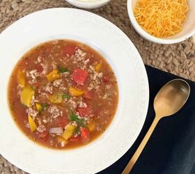 Her family declared this stuffed pepper soup an instant hit from the first time she made it