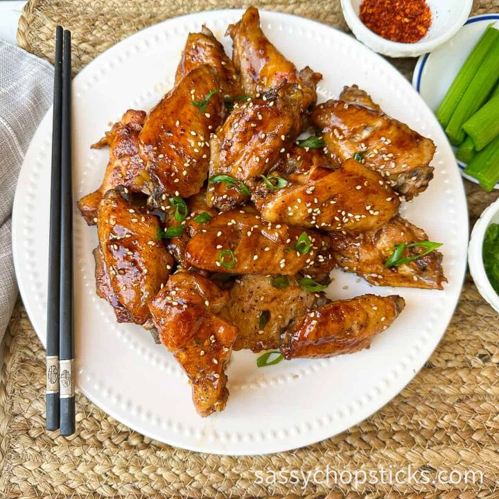 sticky baked asian chicken wings fall off the bone, baked Asian chicken wings 2