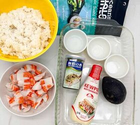 sushi bake recipe imitation crab sushi casserole, ingredients