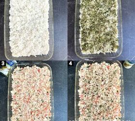 sushi bake recipe imitation crab sushi casserole, steps 1234