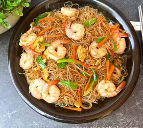 Easy Shrimp Mei Fun Recipe (Stir Fry Rice Noodles)