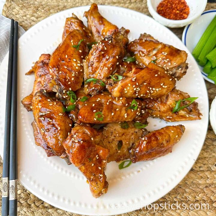 sticky baked asian chicken wings fall off the bone, baked Asian chicken wings 4