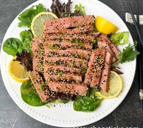 easy air fryer tuna steak fresh ahi tuna steak, air fryer tuna steak