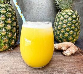 fresh pineapple ginger juice recipe healthy homemade, pineapple ginger juice 2