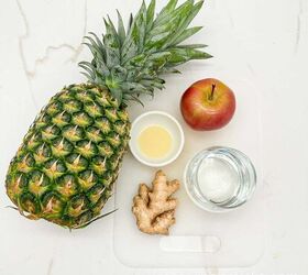 fresh pineapple ginger juice recipe healthy homemade, pineapple ginger juice recipe ingredients