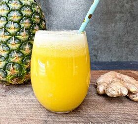 fresh pineapple ginger juice recipe healthy homemade, pineapple ginger juice 1
