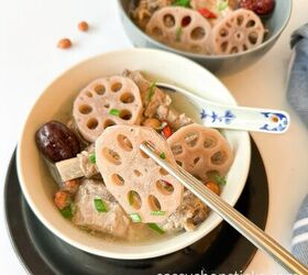 lotus root soup recipe a traditional healing soup, lotus root soup close