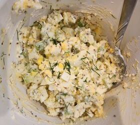 high protein dill pickle egg salad