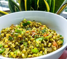 Green Moong Sprouts Stir Fry