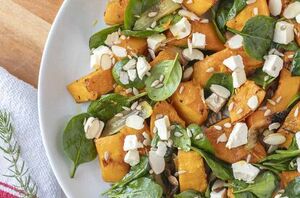 This delicious and healthy feta salad is the perfect fall side dish