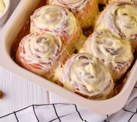 pumpkin cinnamon rolls pumpkin spice cinnamon roll recipe, Close up image of Pumpkin Cinnamon Rolls with cream cheese frosting