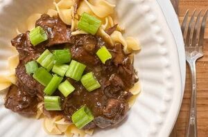 Her recipe for beef sirloin tips might be her husband's favorite dish!